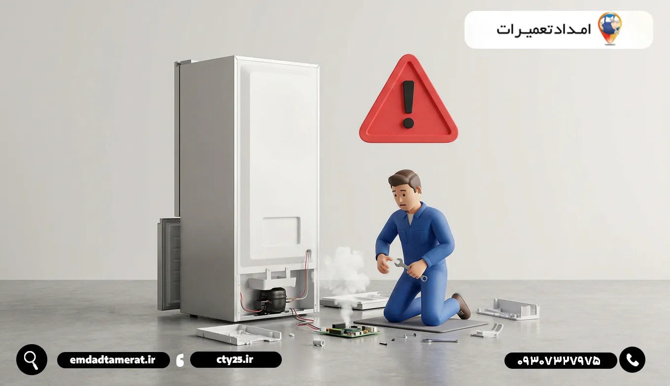خطرات سپردن یخچال به تعمیرکاران غیرمجاز و آماتور