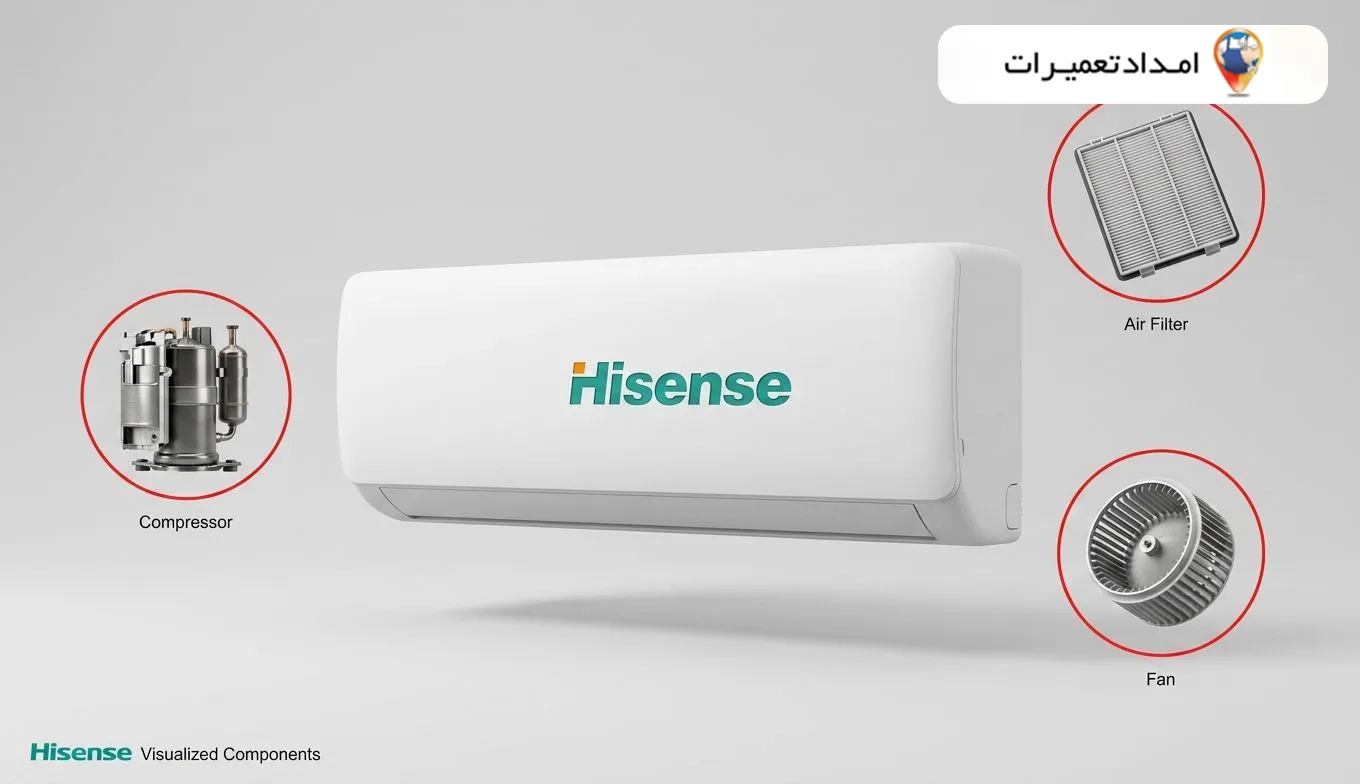 رایجترین خرابیهای کولرگازی هایسنس در آبادان